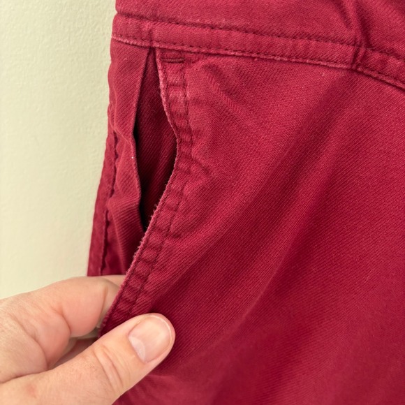 VTG Abercombie & Fitch Men's Moose Logo Red Drawstring Lounge Pants Sz S - Picture 5 of 8